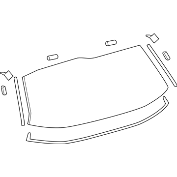 Toyota 68105-08040 Lift Gate Glass