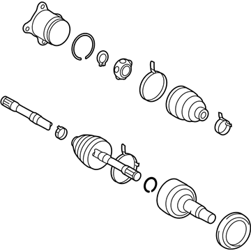 Toyota 42340-0E071 Shaft Assembly, Rear Drive, Left