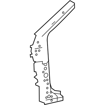 Toyota 61109-02193 Hinge Pillar Reinforcement, Lower Driver Side