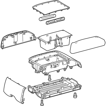 Toyota 58910-0E360-C0 Console Base, Rear