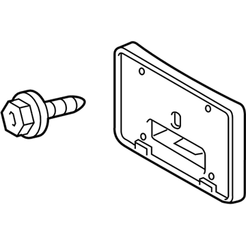 Toyota 52114-02080 License Bracket, Front