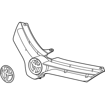 Toyota 53100-02810 Radiator Grille Sub Assembly