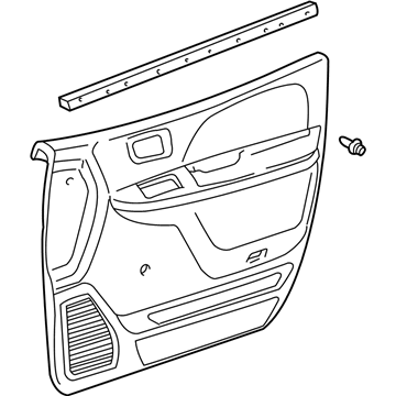 Toyota 67610-08060-E0 Board Sub-Assy, Front Door Trim, RH