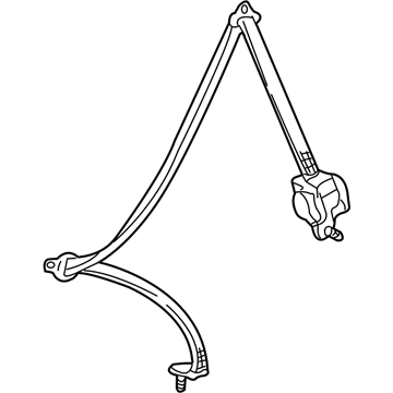 Toyota 73370-08030-E0 Belt & Retractor