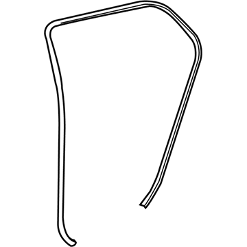 Toyota 62332-52100 WEATHERSTRIP, Rear Door Opening Trim