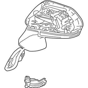 Toyota 87901-07110 Mirror Sub-Assembly, Outer