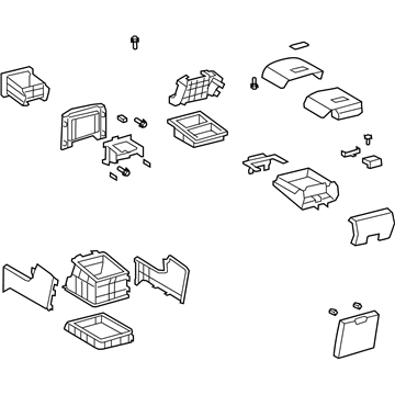 Toyota 58820-0C110-E0 Box Assembly, Console Co