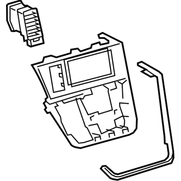 Toyota 55405-08040 Radio Trim