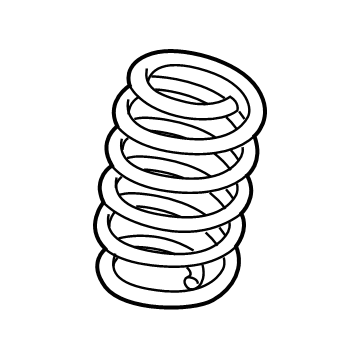 Toyota 48231-WB005 Spring, Coil, Rr