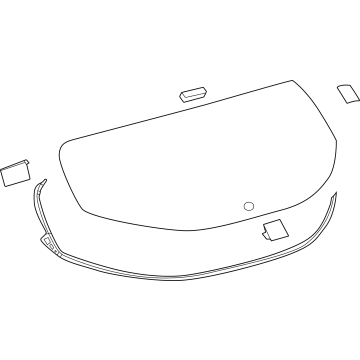 Toyota 68105-12460 Lift Gate Glass