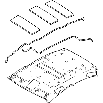 Toyota 63300-WB004 HEADLINING Assembly, Roof