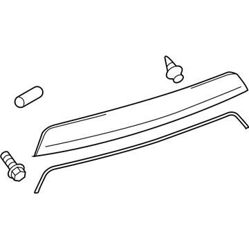 Toyota 76801-52420-C0 Garnish Sub-Assembly, Ba