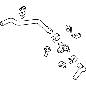 Toyota 16261-F0010 Hose,  Water By-Pass,  NO.1