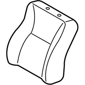 Toyota 71073-01160-B0 Front Seat Back Cover, Right(For Separate Type)