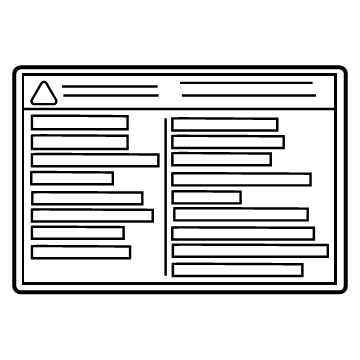 Toyota 74559-30070 Fuel Label