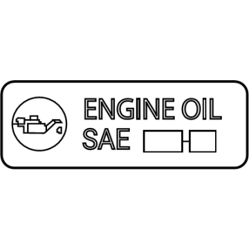 Toyota 15369-F0010 Label, Engine Oil In