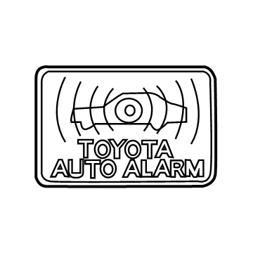 Toyota 74515-06010 Antitheft Label