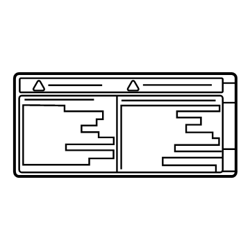 Toyota 42668-0E010 Caution Label