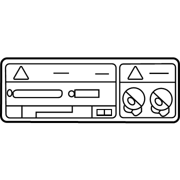 Toyota 89356-47020 Warning Label