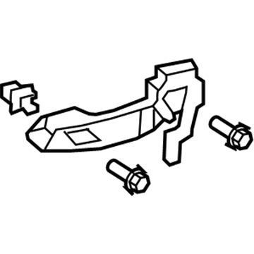 Toyota 69203-52050 Frame Sub-Assy, Rear Door Outside Handle, RH