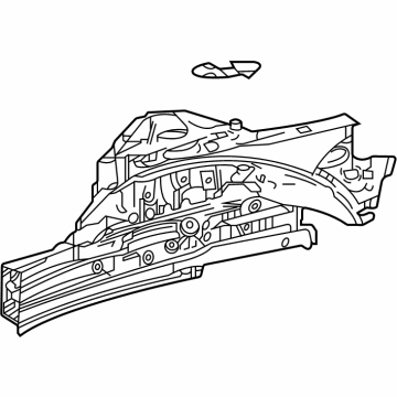 Toyota 53701-62900 Apron Sub-Assembly, Fr F