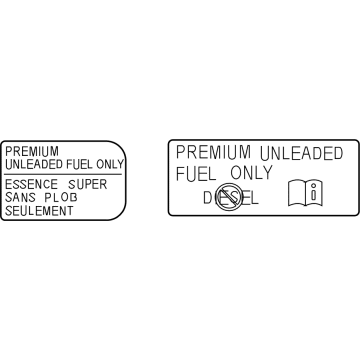 Toyota 74559-60030 Fuel Label