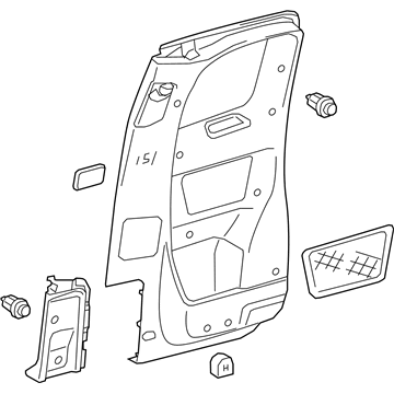 Toyota 62510-04041-C1 Panel Assembly, Quarter