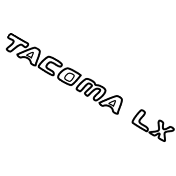 Toyota 00211-LX104-03 Logo,Tacoma Lx,S SLV