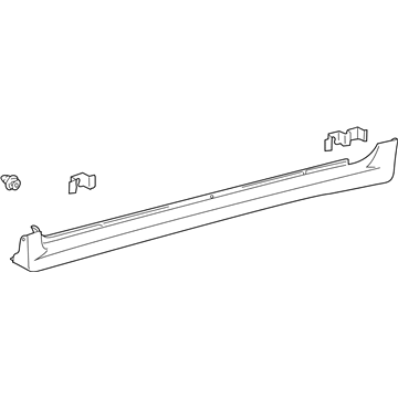 Toyota 75850-02901 Rocker Molding