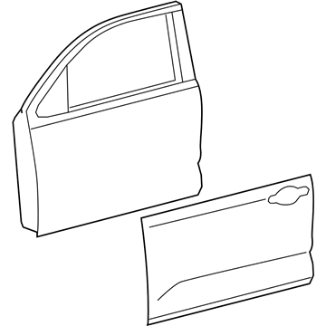 Toyota 67001-0C092 Panel Sub-Assembly, Front D