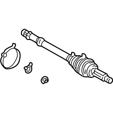 Toyota 42380-49025 Shaft Assembly, Rear Drive Outboard Joint, Left