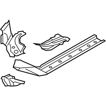 Toyota SU003-05222 Front Rail Extension