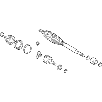 Toyota 43410-12760 Shaft Assembly, Front Drive, Right
