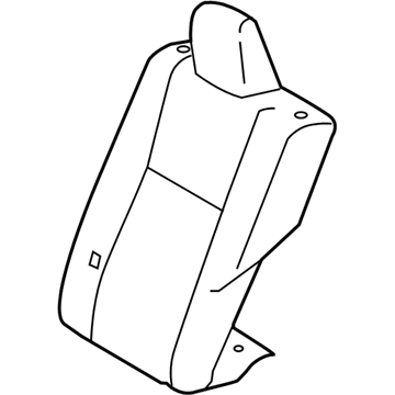 Toyota 71078-0Z050-C4 Rear Seat Back Cover, Left (For Separate Type)