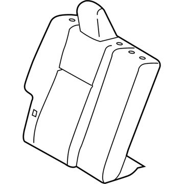 Toyota 71077-02W10-B2 Rear Seat Back Cover, Right (For Separate Type)