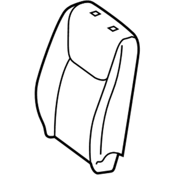 Toyota 71074-AE360-B0 Front Seat Back Cover, Left(For Separate Type)