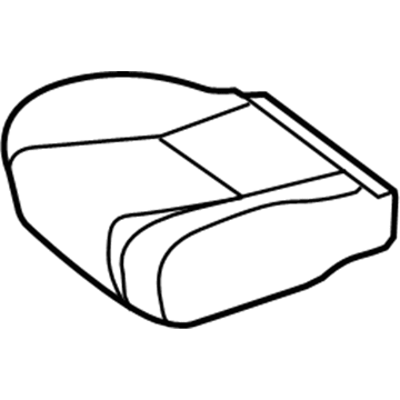 Toyota 71072-AE130-B2 Front Seat Cushion Cover, Left(For Separate Type)