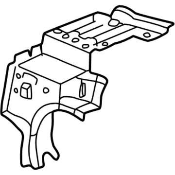 Toyota 64304-02901 Reinforce Sub-Assy, Package Tray Bracket, RH