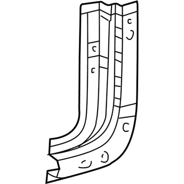 Toyota 61527-0C030 Reinforcement, Quarter Lock PILLER, Lower RH