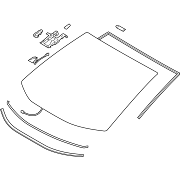 Toyota 56101-0R391 Glass Sub-Assembly, Wind