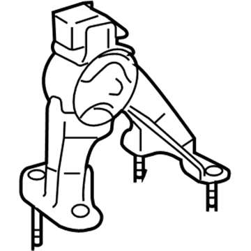 Toyota 12371-28160 Insulator, Engine Mounting, Rear