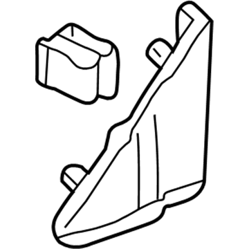 Toyota 67491-AA040 Garnish, Front Door Lower Frame Bracket, RH