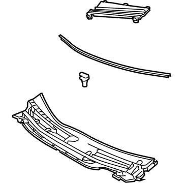 Toyota 55708-47110 LOUVER Sub-Assembly, Cow