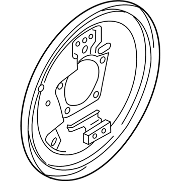 Toyota 47044-WB001 Brake Backing Plate Sub-Assembly, Rear Left