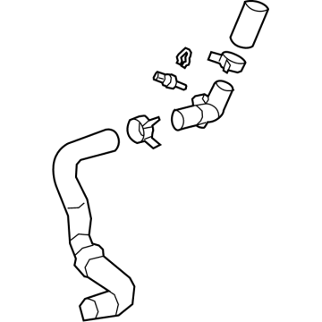 Toyota 16057-F0010 Radiator Hose