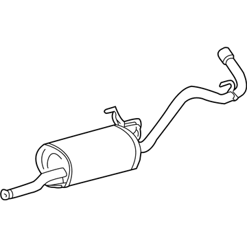 Toyota 17405-07010 Muffler & Pipe