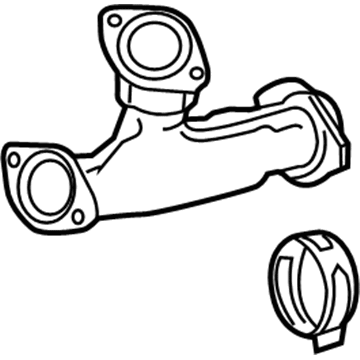 Toyota 17403-0P221 Front Exhaust Pipe Sub-Assembly No.3