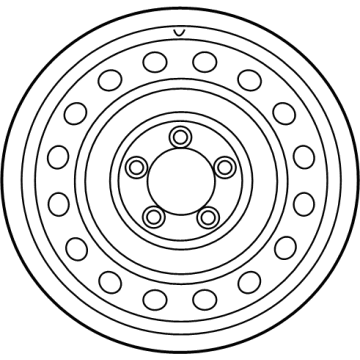 Toyota 42601-0C060 Wheel, Spare