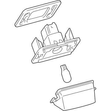 Toyota 81270-06031 License Lamp