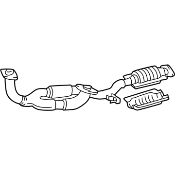 2002 Toyota Solara Exhaust Pipe - 17410-0A320